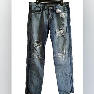 Carmar Distressed Jeans 100% Cotton Made In USA Women's 28‎